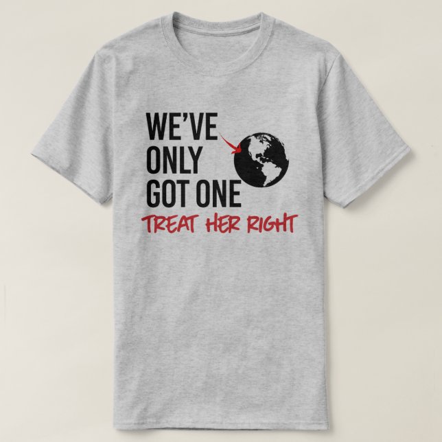 T-shirt Nous n'avons qu'une seule terre (Design devant)