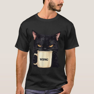 T-shirt Nous Ne Nous Intéressons Pas Wdnc Club Noir Chat C
