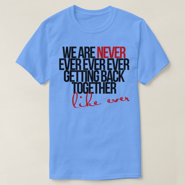 T-shirt nous ne nous réunissons jamais (Design devant)