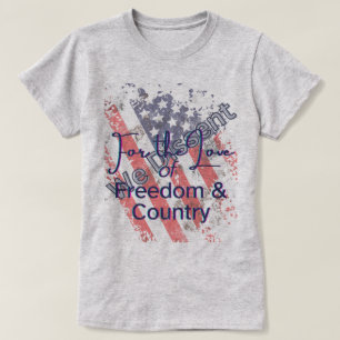 T-shirt Nous nous élevons pour l'amour de la liberté