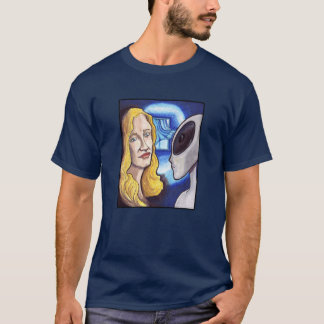 T-shirt Nous nous rencontrons à nouveau - Alien et Femme