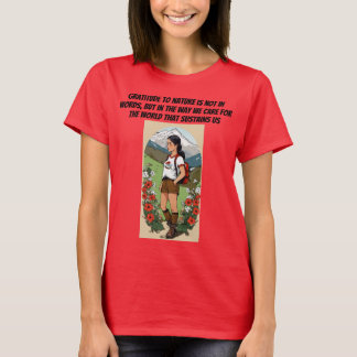 T-shirt nous nous soucions du monde qui nous soutient