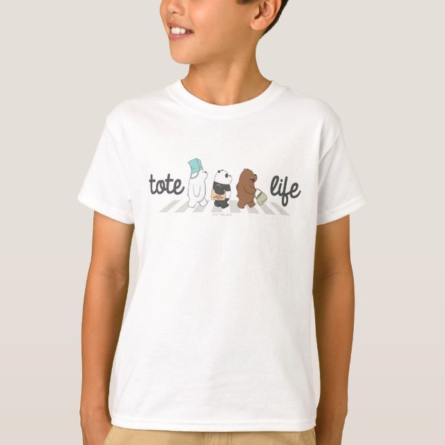 T-shirt Nous Ours Nus - Fourre-tout Life! (Devant)