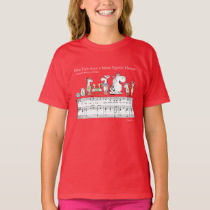T-shirt NOUS POISSONS EWE A MARE EGRETS MOOSE Sandra Boynt