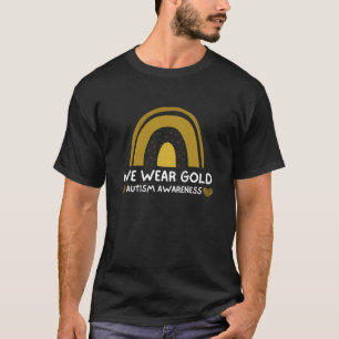 T-shirt Nous Portons De L'Or Pour Le Mois De Sensibilisati