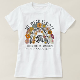 T-shirt Nous Portons Des Bandes Zebra Ribbon Ehlers-Danlos