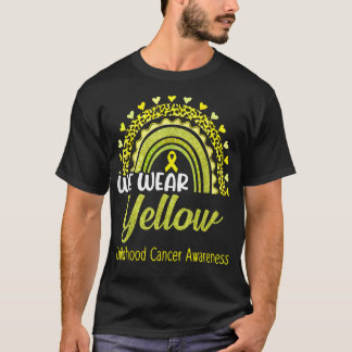 T-shirt Nous Portons Jaune Pour La Pluie De Sensibilisatio
