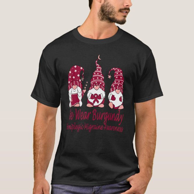 T-shirt Nous Portons La Bourgogne Pour La Sensibilisation  (Devant)