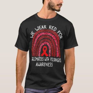T-shirt Nous portons le rouge pour la granulomatose avec l