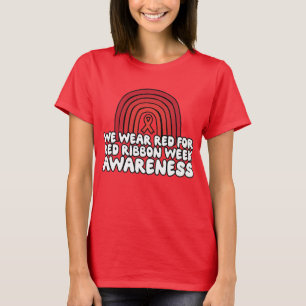 T-shirt Nous portons le rouge pour la Semaine du ruban rou