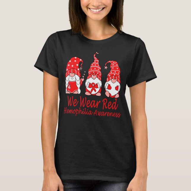 T-shirt Nous Portons Le Rouge Pour La Sensibilisation À L' (Devant)