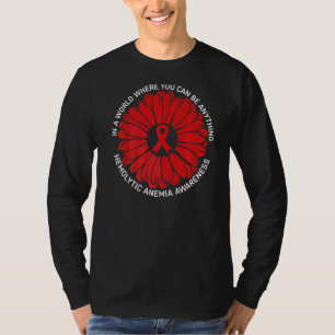 T-shirt Nous Portons Le Tournesol Rouge Hémolytique Anémie