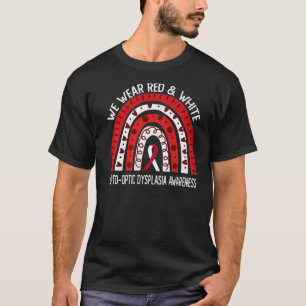 T-shirt Nous Portons Rouge & Blanc Pour Septo Optic Dyspla