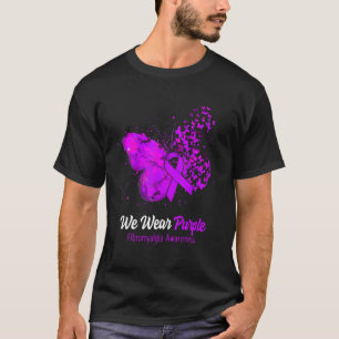 T-shirt Nous Portons un papillon de sensibilisation à la f