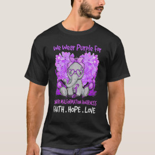 T-shirt Nous Portons Violet Chiari Malformation Sensibilis