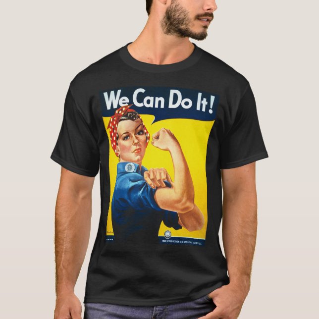 T-shirt Nous Pouvons Le Faire ! Rosie la riveteuse  (Devant)