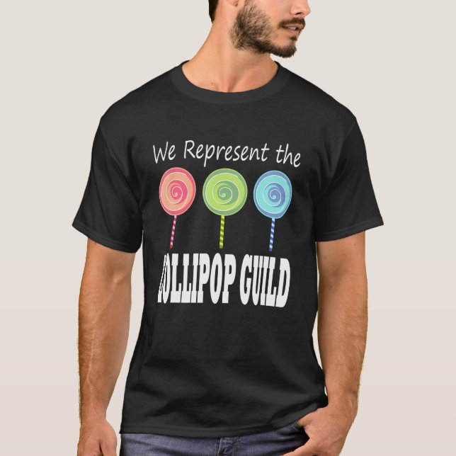 T-shirt Nous Représentons L'Assistant Lollipop Guild De Oz (Devant)