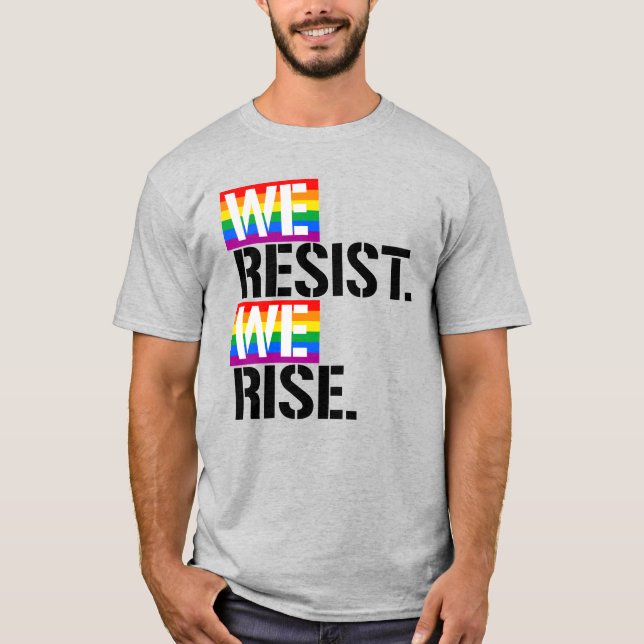 T-SHIRT NOUS RÉSISTONS À NOUS LEVER (Devant)