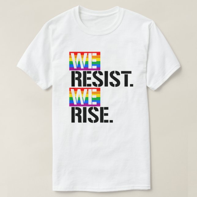 T-shirt Nous résistons Nous nous levons (Design devant)