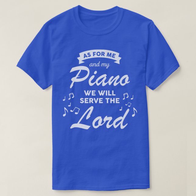 T-shirt Nous Serons Le Lord Church Christian Band Piano (Design devant)