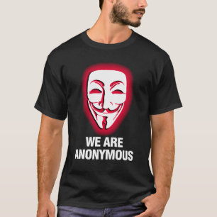 T-SHIRT NOUS SOMMES ANONYMES. (ROUGE)