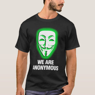 T-SHIRT NOUS SOMMES ANONYMES. (VERT)