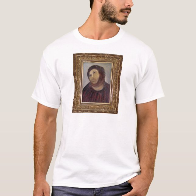 T-shirt Nous sommes Cecilia Gimenez - la restauration (Devant)