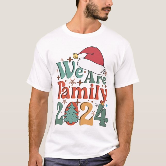 T-shirt Nous sommes Noël de famille 2024 (Devant)