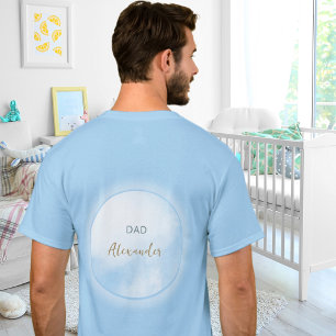 T-shirt Nous sommes sur Cloud 9 Blue Fête Prénatale pour f