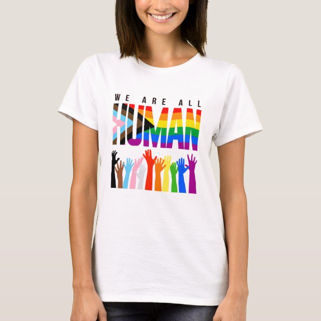 T-shirt Nous sommes tous humains (Devant)