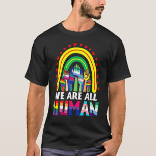 T-shirt Nous sommes tous Human Pride Ally Rainbow Flag Gay