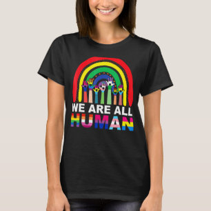 T-shirt Nous sommes tous Human Pride Ally Rainbow Lgbt Fla