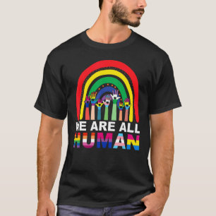 T-shirt Nous sommes tous Human Pride Ally Rainbow Lgbt Fla