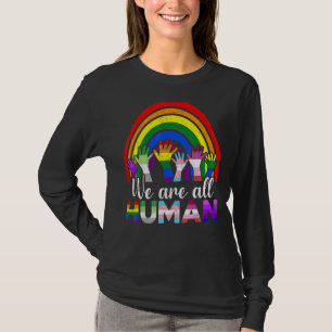 T-shirt Nous sommes tous Human Pride Ally Rainbow Lgbt Fla