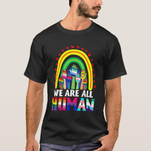 T-shirt Nous sommes tous Human Pride Ally Rainbow Lgbt Fla