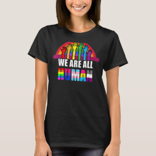 T-shirt Nous Sommes Tous La Fierté Humaine Ally Rainbow Lg
