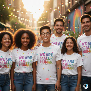 T-shirt Nous sommes tous une fierté LGBTQ humaine