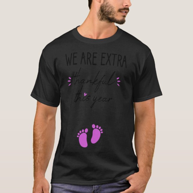 T-shirt Nous sommes très reconnaissants cette année grosse (Devant)