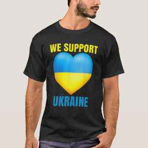 T-shirt Nous Soutiendons L'Ukraine Pas De Guerre L'Ukraine