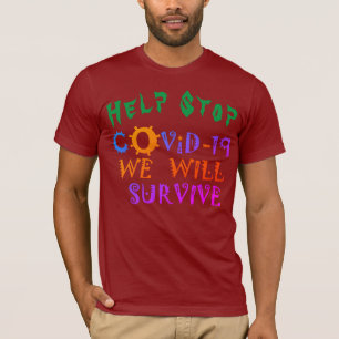T-shirt Nous survivrons à COVID-19 : Un message de résilie