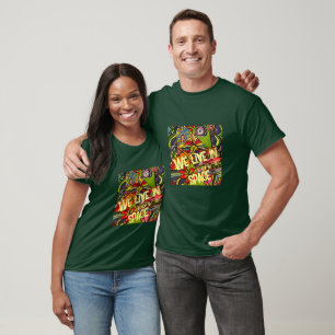 T-shirt Nous Vivons Dans L'Espace Une Vraie Aventure !