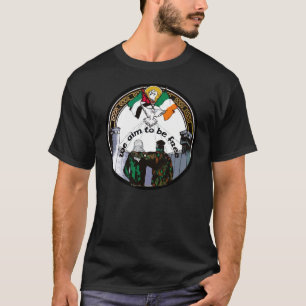 T-shirt Nous Voulons Être Libres Solidarité Palestinienne 