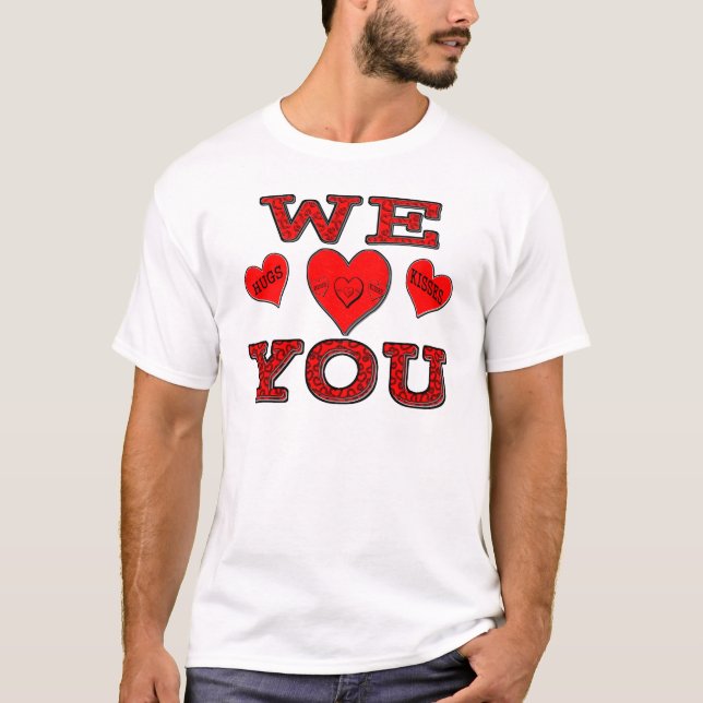 T-shirt Nous vous aimons (Devant)