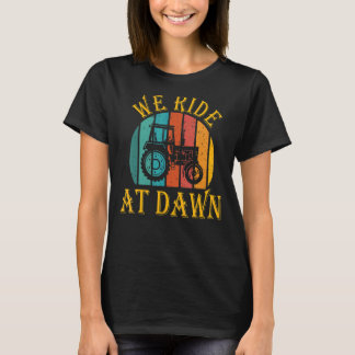 T-shirt Nous Voyageons À Dawn Pelouse tondeuse Vintage Ret