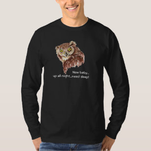 T-shirt Nouveau bébé, nouveau papa, Humour de la Chouette