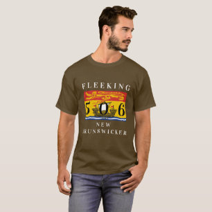T-shirt Nouveau-Brunswick coutume 506 Fleeking Nouveau-Bru