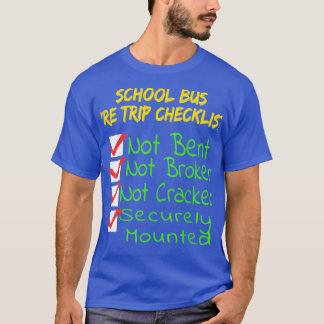 T-shirt Nouveau CDL Conducteur d'autobus scolaire Pré-Voya