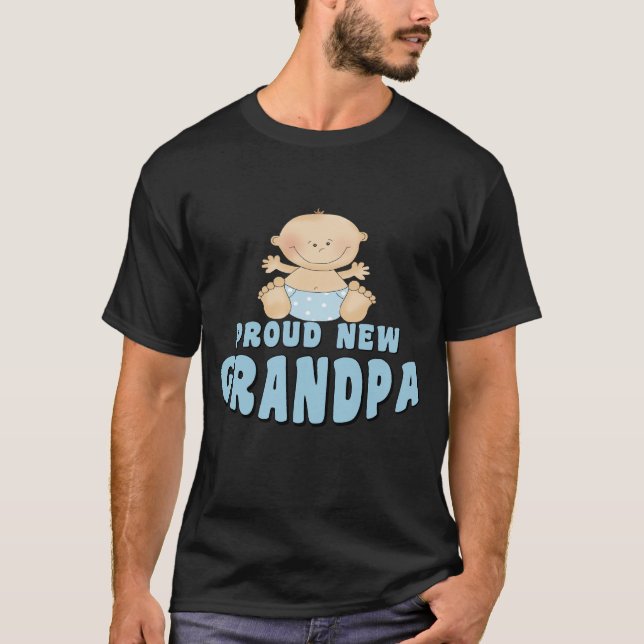T-shirt NOUVEAU garçon FIER de grand-papa (Devant)
