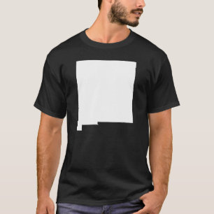 T-shirt Nouveau-Mexique en blanc et noir