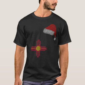 T-shirt Nouveau Mexique Noël Santa Hat
